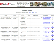 Tablet Screenshot of emploi.ville-larochesuryon.fr